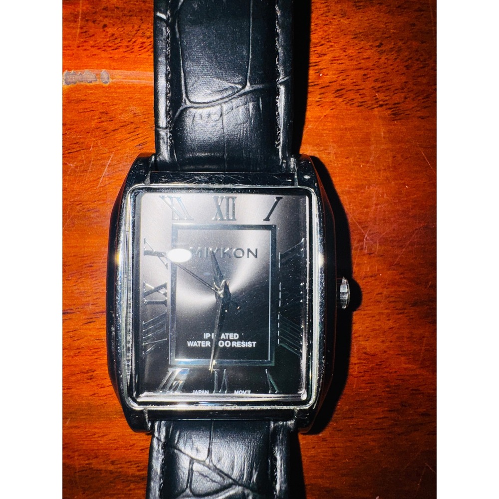 Miykon Rectangular Dress Watch Mens OS Black Good Roman Numeral F2B66-1K80